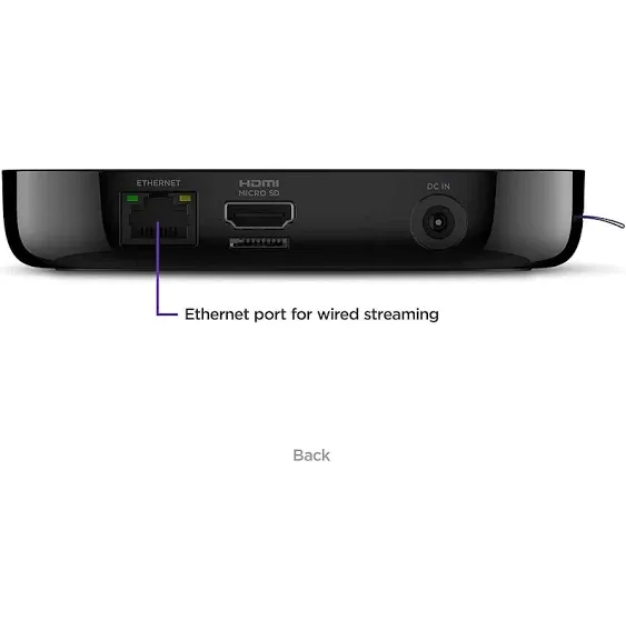 Roku Ultra Streaming Media Player 4K/HD/HDR Premium JBL Headphones w/Ghost Manta 4K HDMI Cable