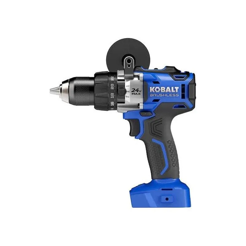 Kobalt 1/2-in 24-Volt Max-Volt Lithium Ion (Li-ion) Variable Speed Brushless Cordless Hammer Drill Bare Tool Only (Tool Only, Model #kdd524b-03)