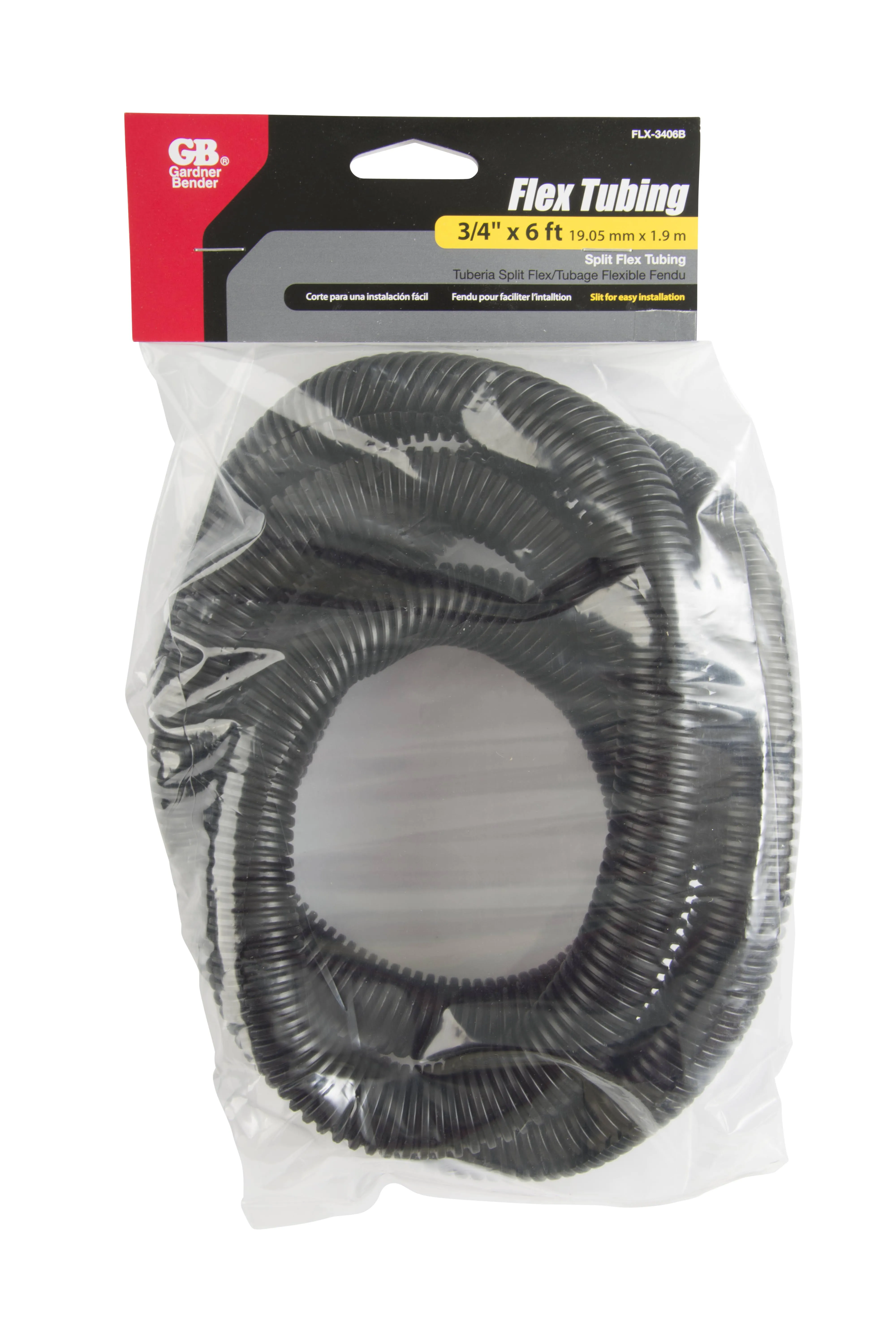 Gardner Bender - FLX-3406B - 72 in. L Black Polyethylene Flex Tube