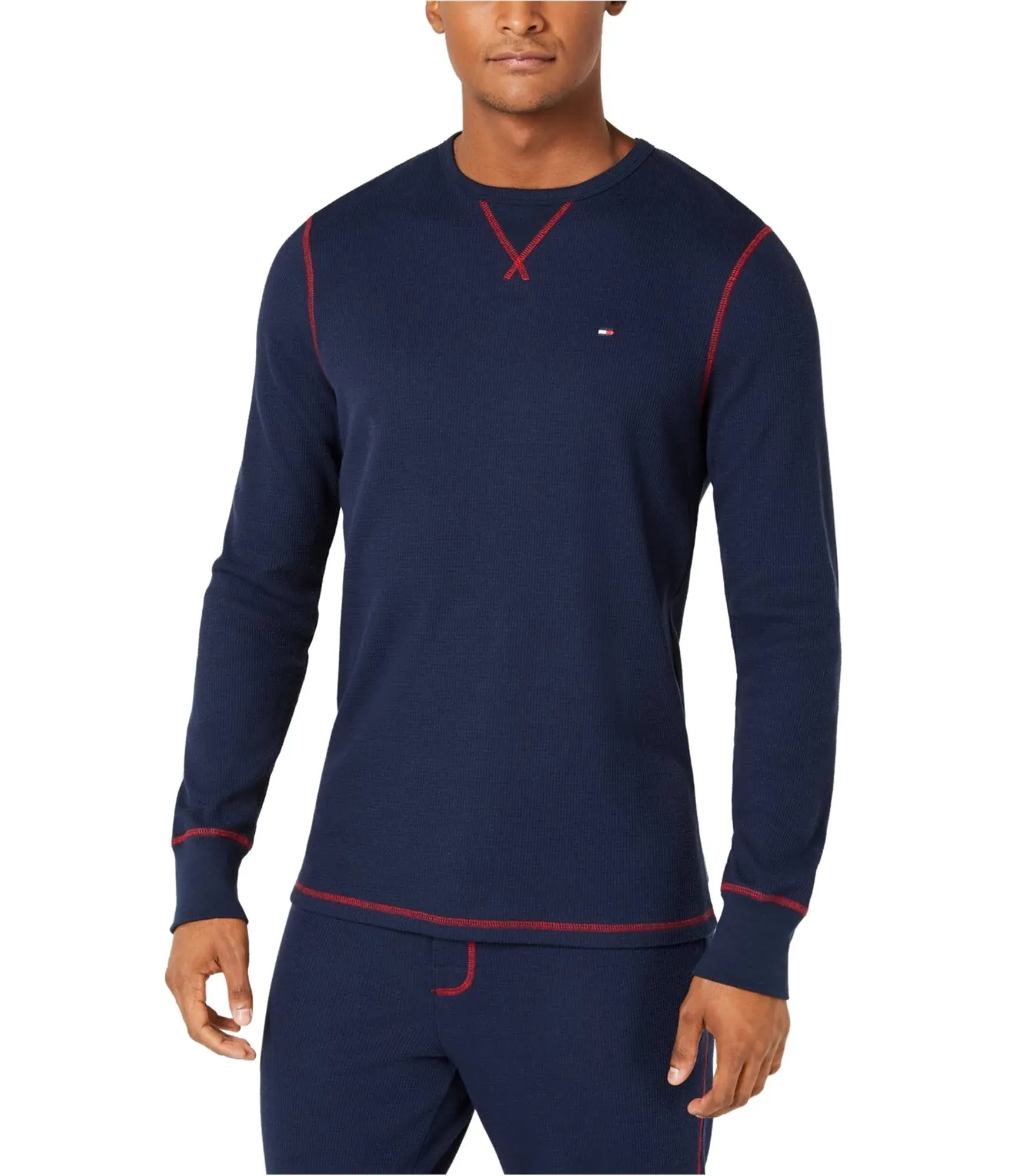 Tommy Hilfiger Men's Thermal Long Sleeve Crew Neck Shirt