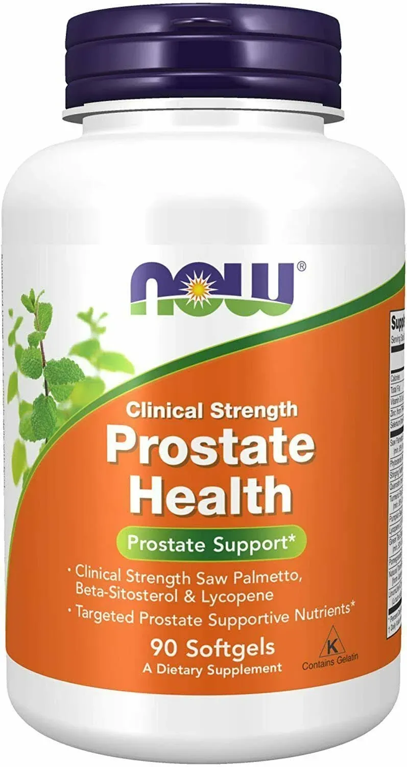 Now Foods Clinical Strength Prostate Health Dietary Supplement, Softgels - 180 count