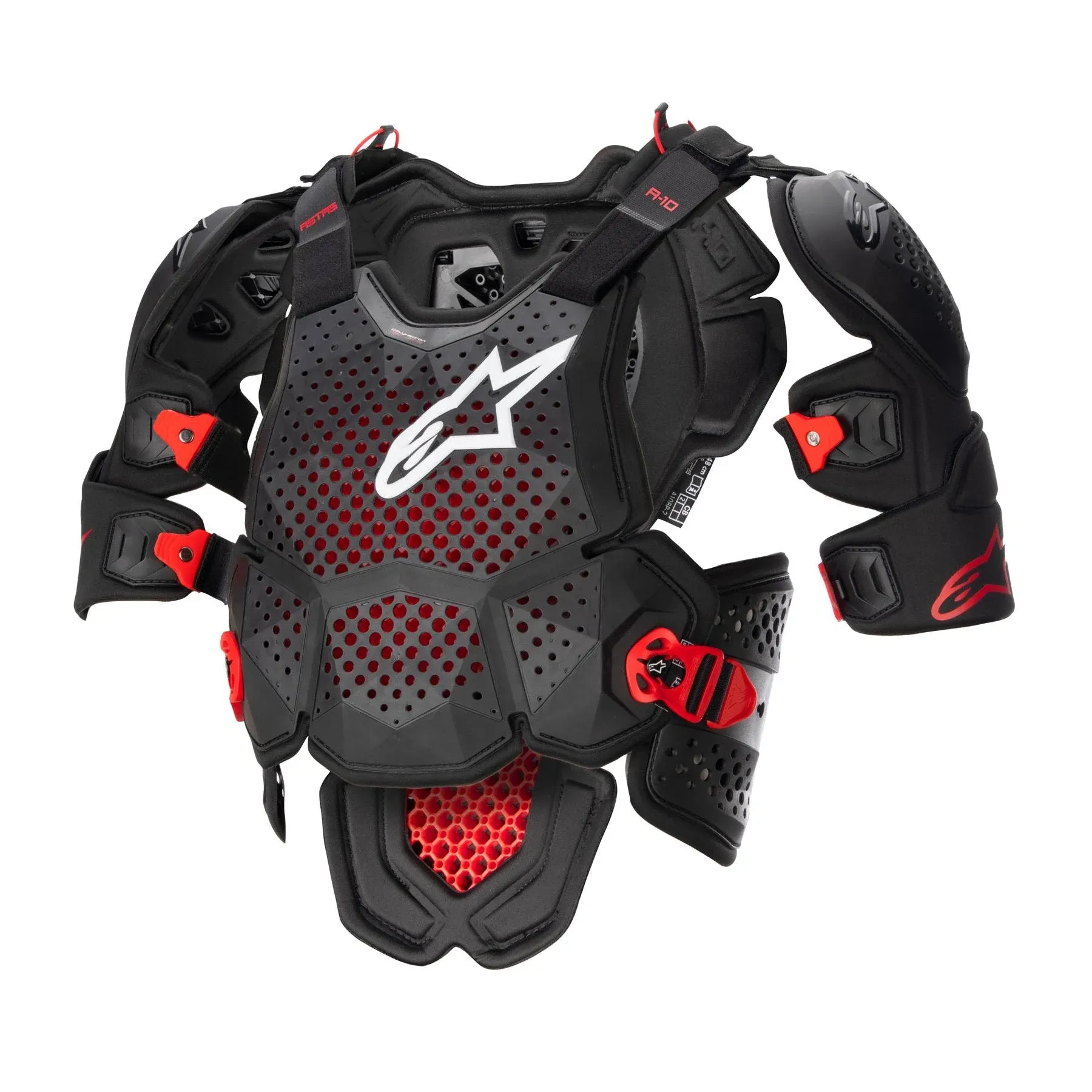 Alpinestars A-10 Roost Guard V2 - Black/Red | XL/2XL