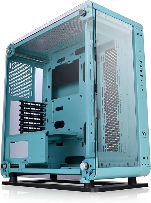 Thermaltake The Core P6 TG Turquoise Edition transformable ATX Mid Tower Fully Modular Computer Case with Tt LCS Certification CA-1V2-00MBWN-00