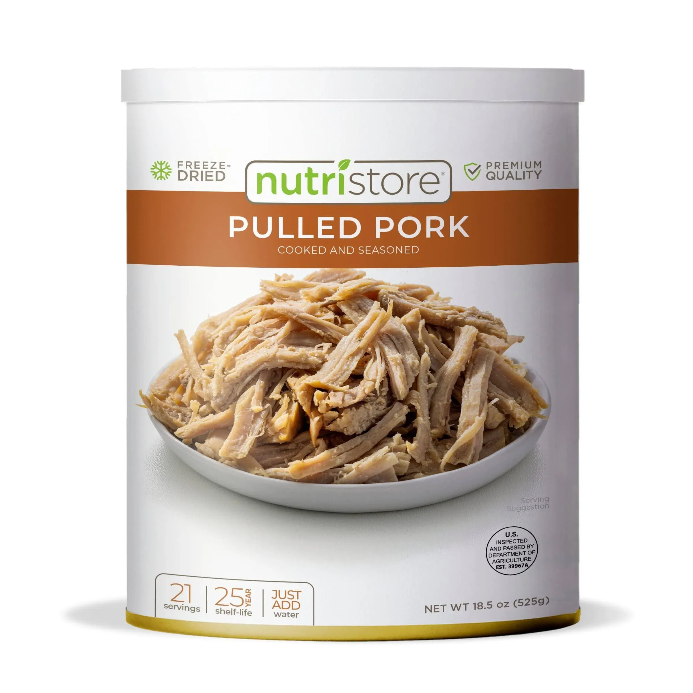 #10 Can Nutristore Freeze Dried Pulled Pork