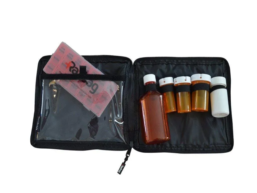 Razbag Traveler Size Medication Bag. Portable Holds 5 Assorted Sizes of ...