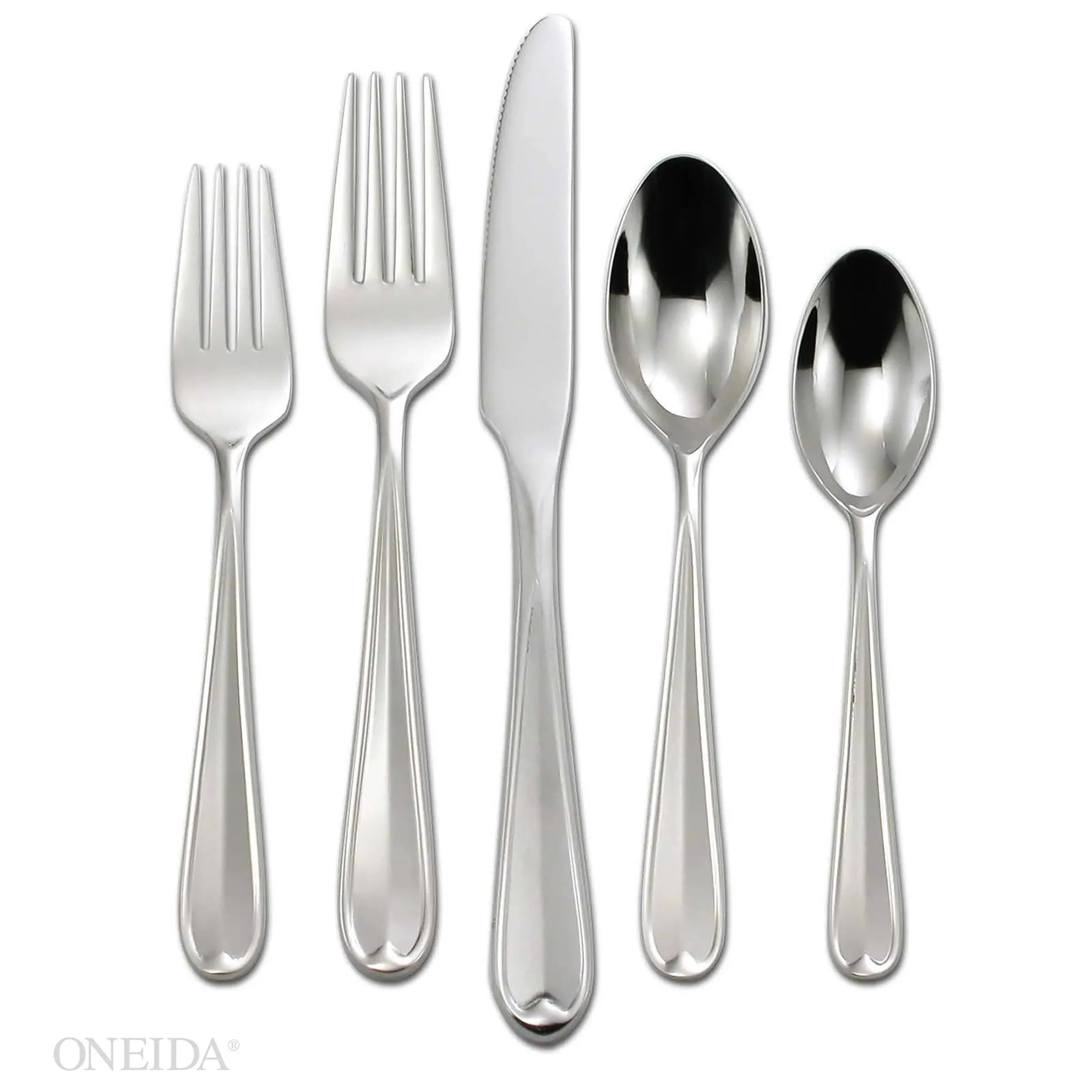 Oneida Dylan 42-Piece Flatware Set Stainless Steel