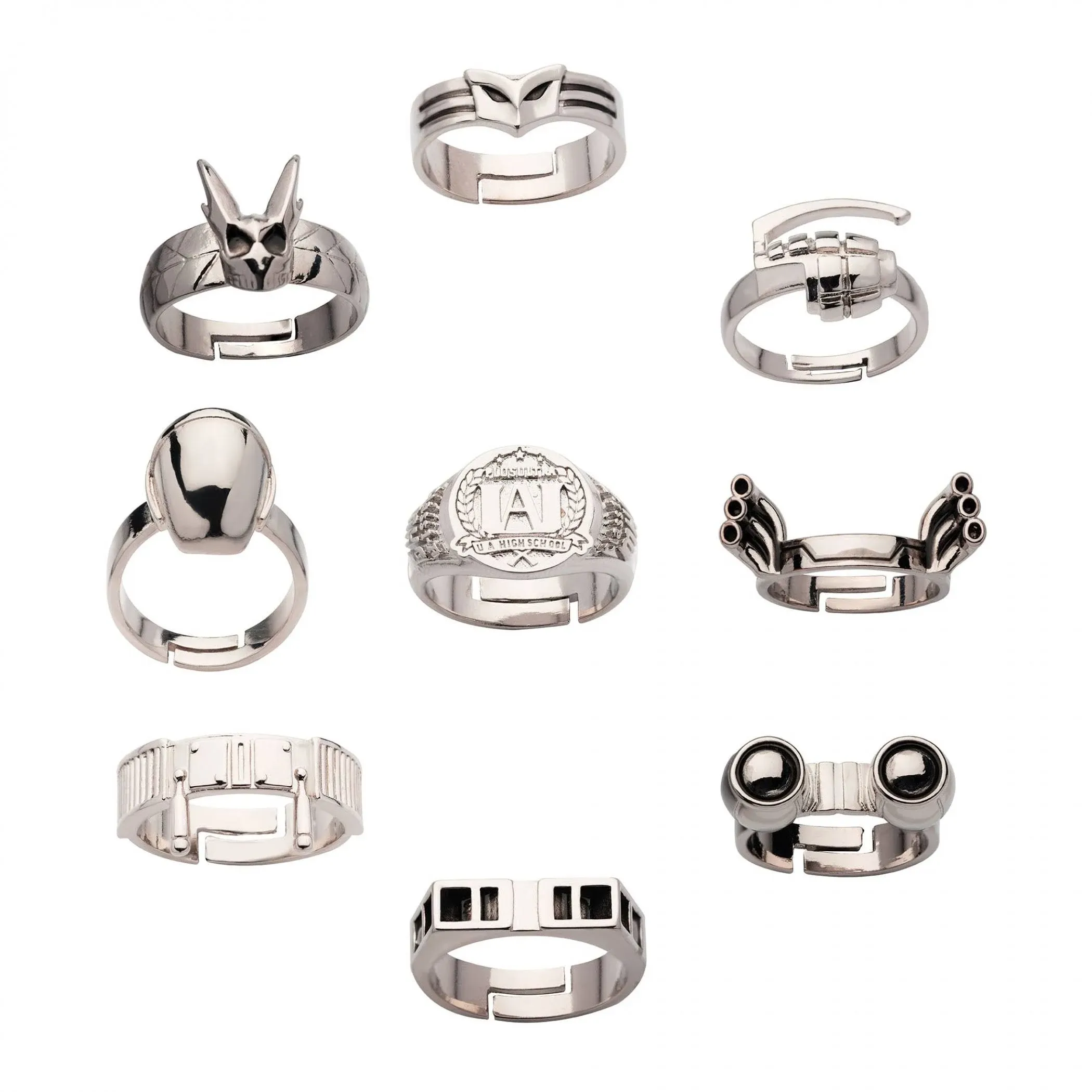 SalesOne My Hero Academia 9-Piece Rings Set