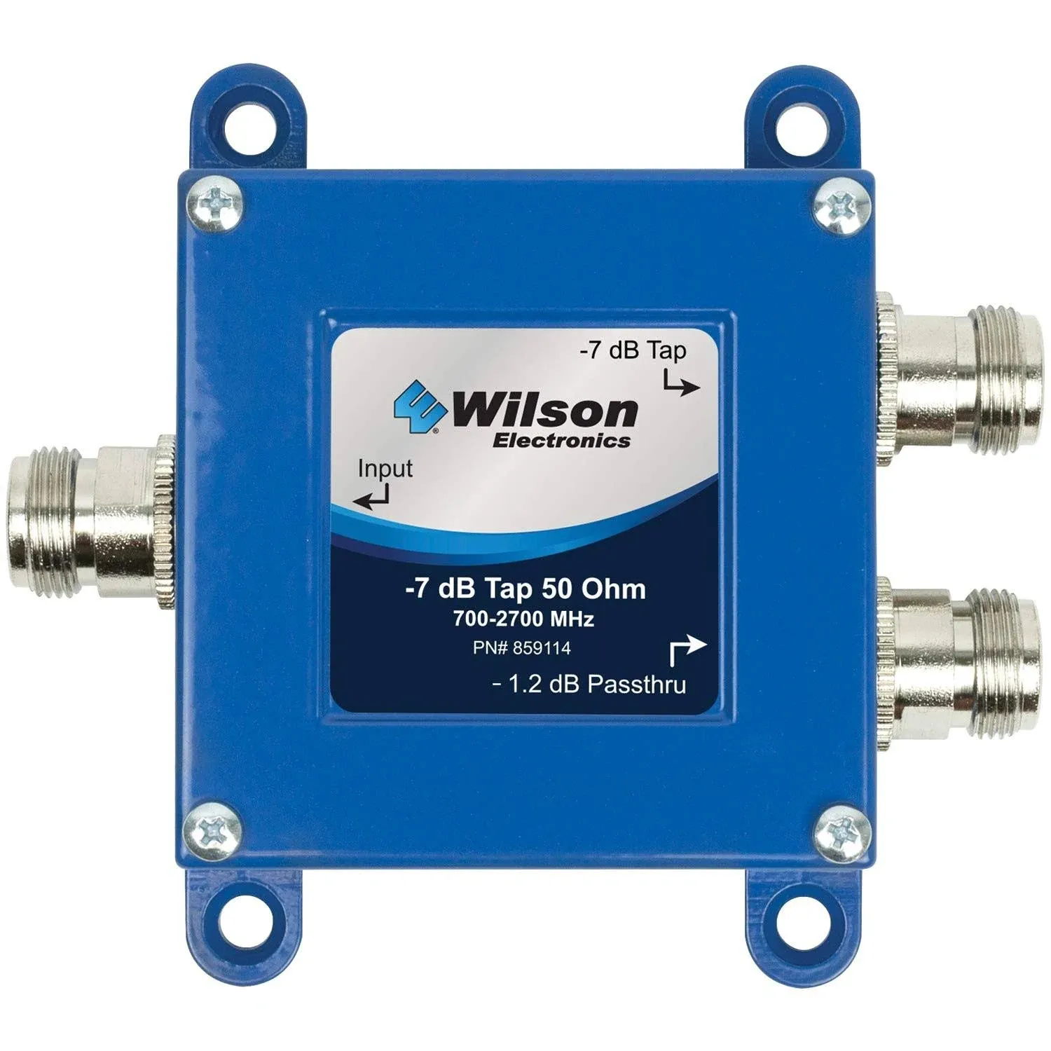 WilsonPro 859907 -10dB 2-Way 50Ω Cellular Signal Tap with N-Female Connectors