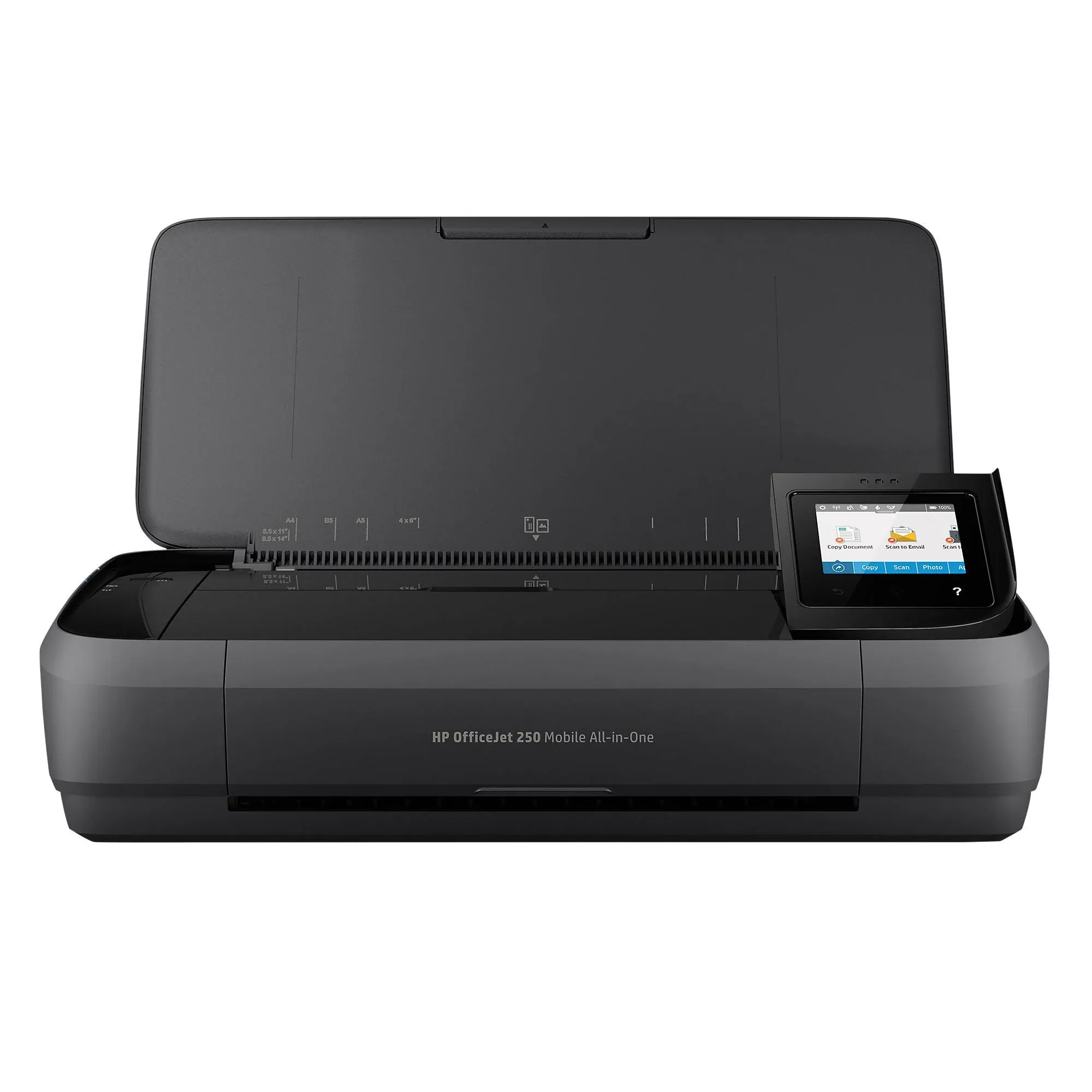 HP OfficeJet 250 (A4) Colour Mobile All-in-One Printer (Print/Copy/Scan) 256MB 2.65 inch Colour LCD 10ppm (Mono) ISO 9ppm (Colour) ISO 500 (MDC)