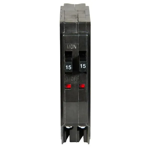 Square D QO 15-amp/15-amp 1-Pole Tandem Circuit Breaker | QOT1515CP