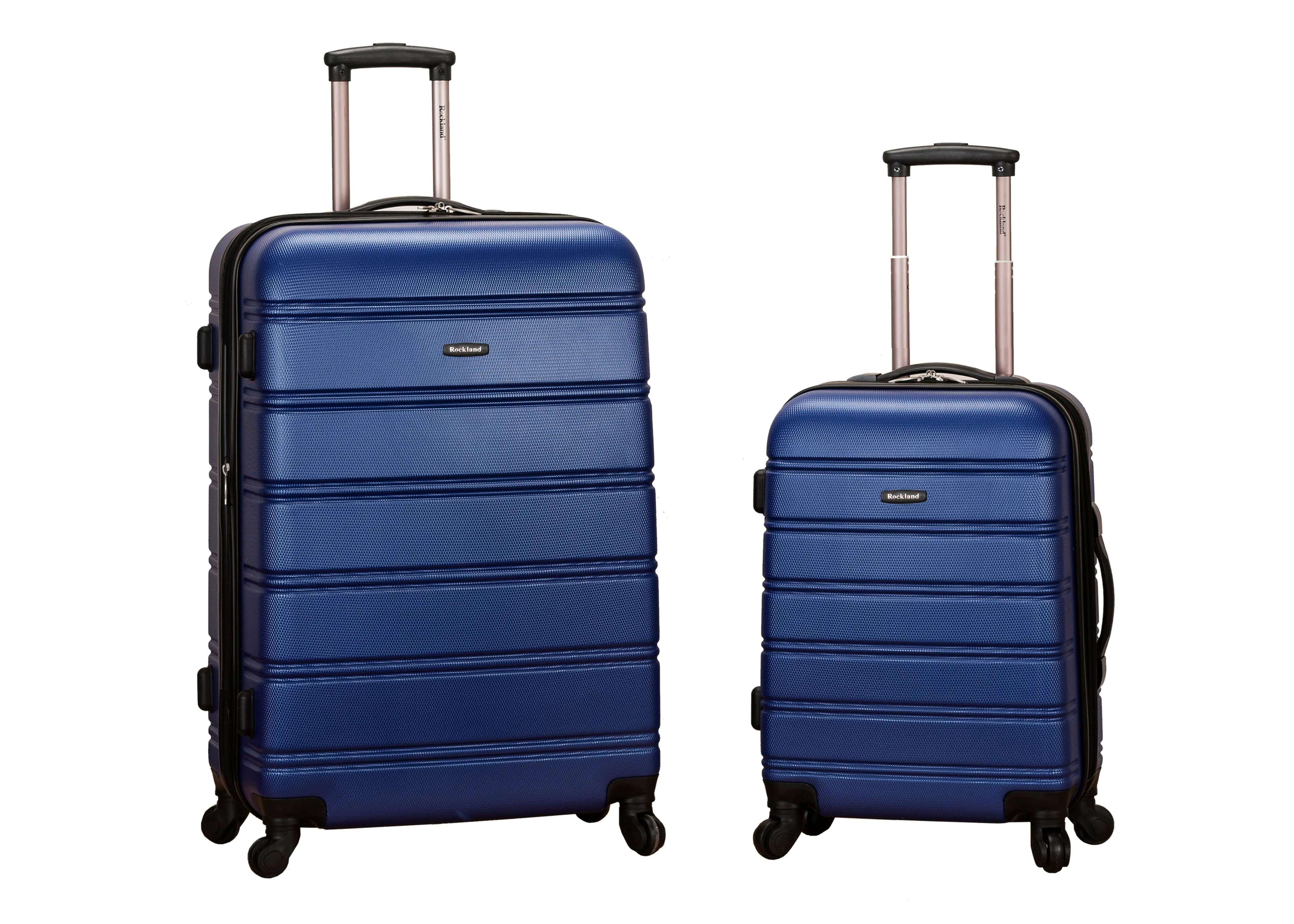 Rockland Melbourne 2-Piece Expandable Hardside Spinner Luggage Set (Blue)