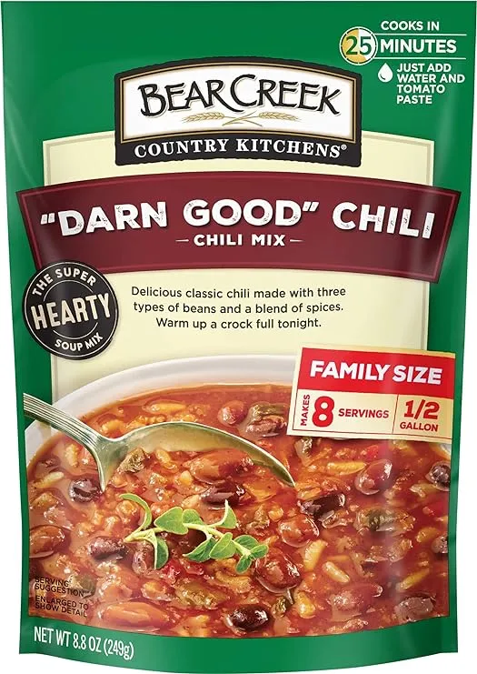 Bear Creek Country Kitchens Darn Good Chili Soup Mix, 8.8 oz Pouch