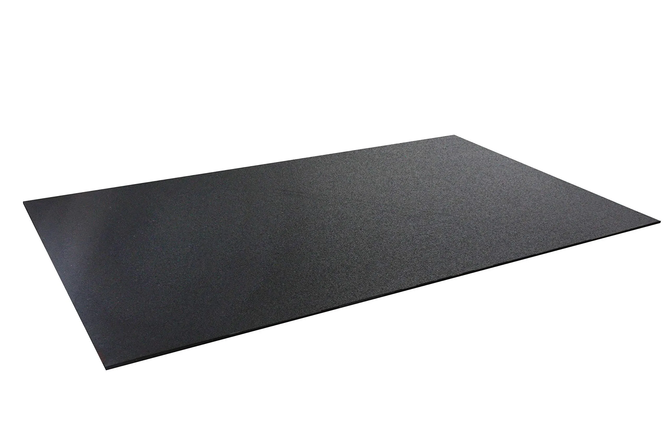 3 ft. x 4 ft. x 0.196 in. Black Rubber Fitness Utility Mat