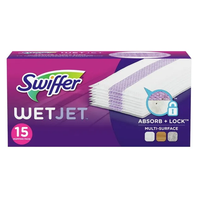 Swiffer WetJet Multi-Surface Floor Cleaner Spray Moping Pads Refill - Unscented