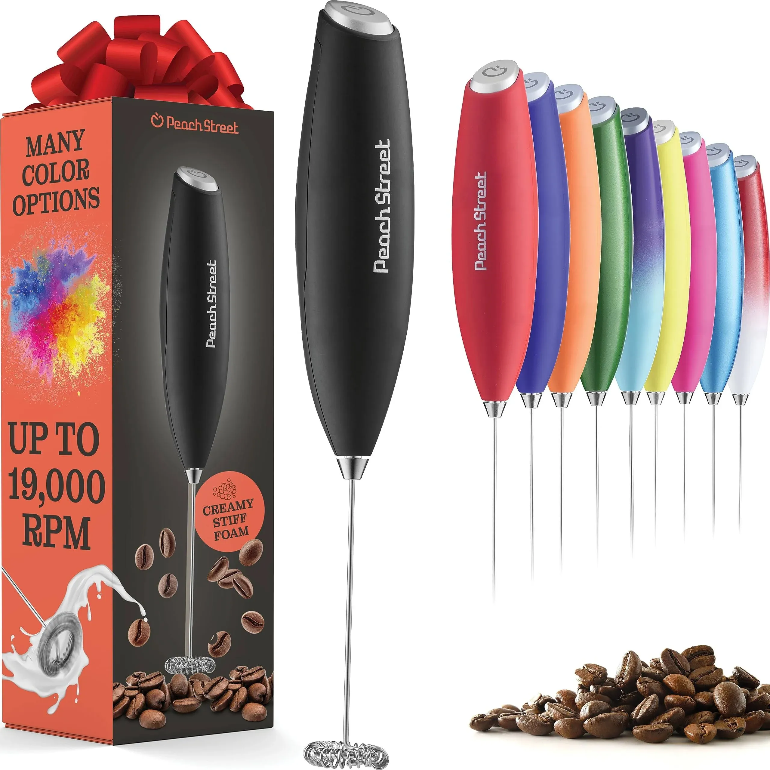 Powerful Handheld Milk Frother, Mini Milk Foamer, Battery Operated (Not Included