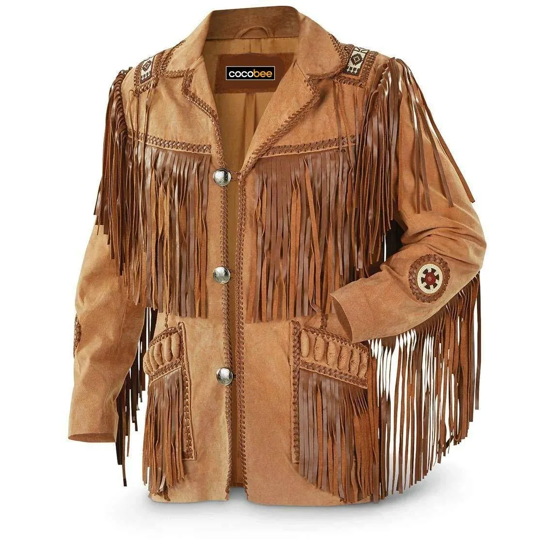 Men's Traditional Cowboy Western Leather Jacket