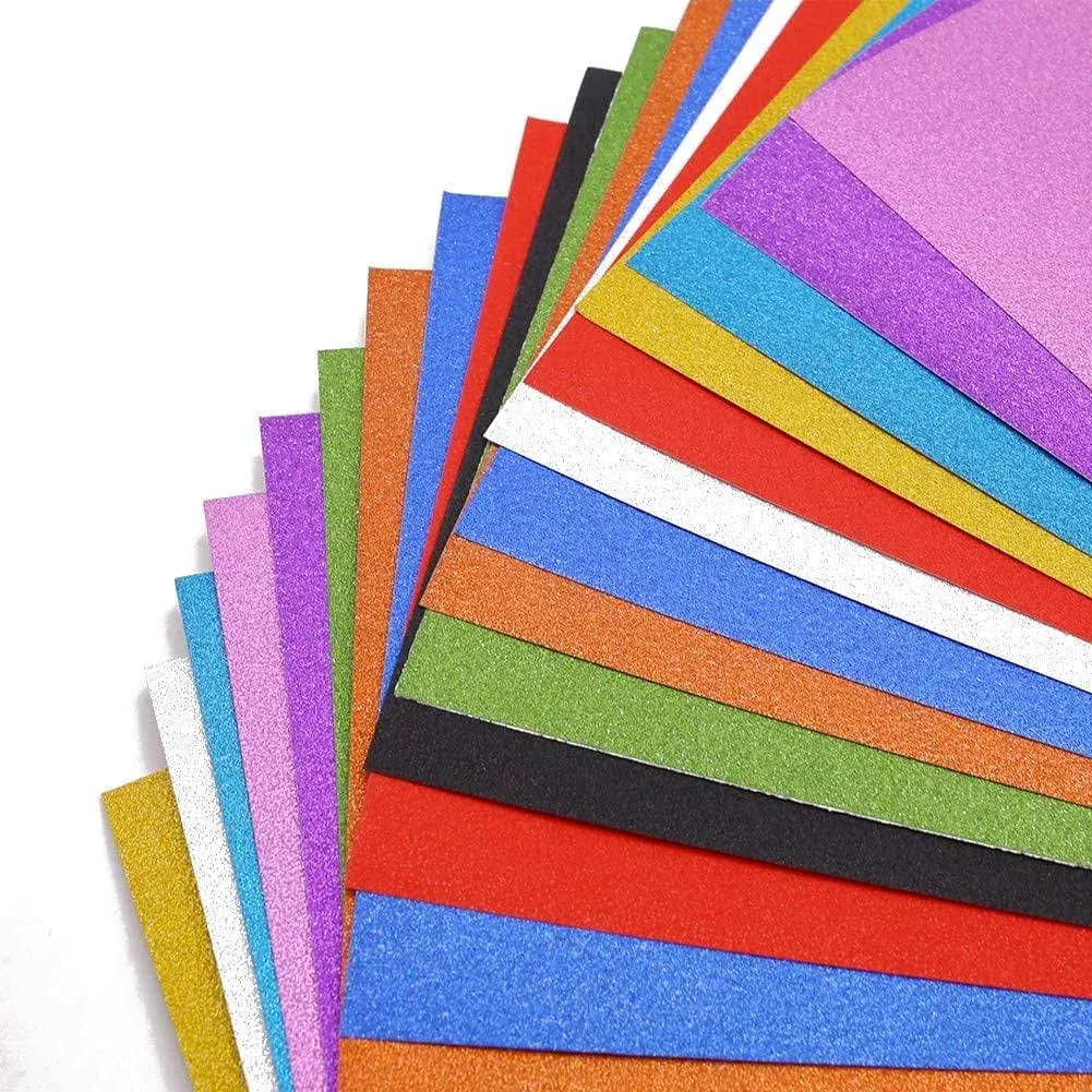 BigOtters Glitter Cardstock Paper, 20 Sheets Sparkly Paper Premium Craft ...