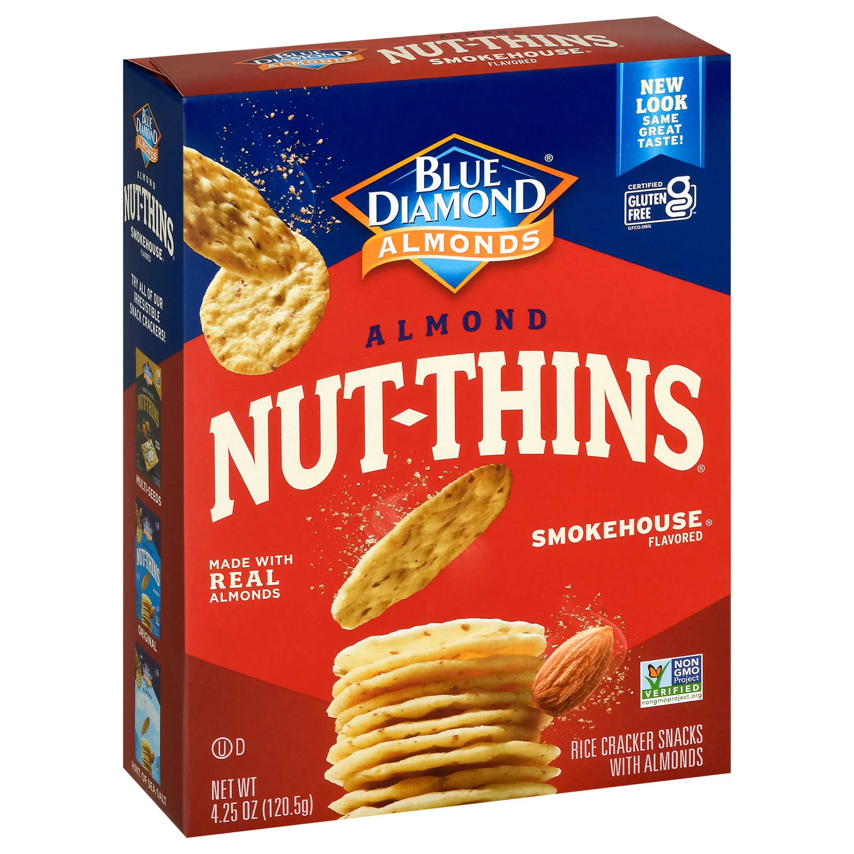 Blue Diamond Almond Nut-Thins, Smokehouse - 4.25 oz box