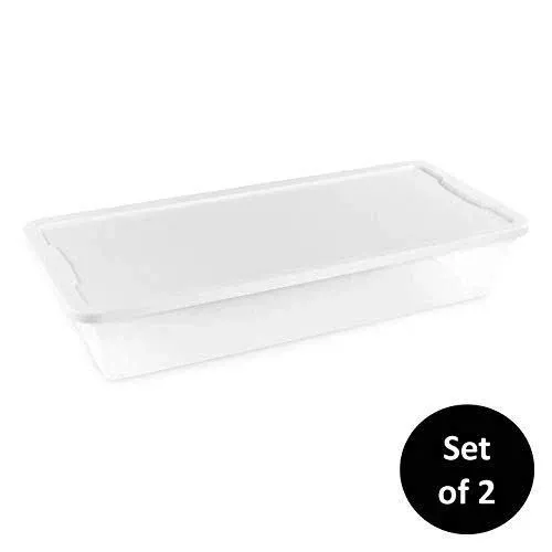 Homz Snaplock 41 Qt Stackable Plastic Storage Container Lid