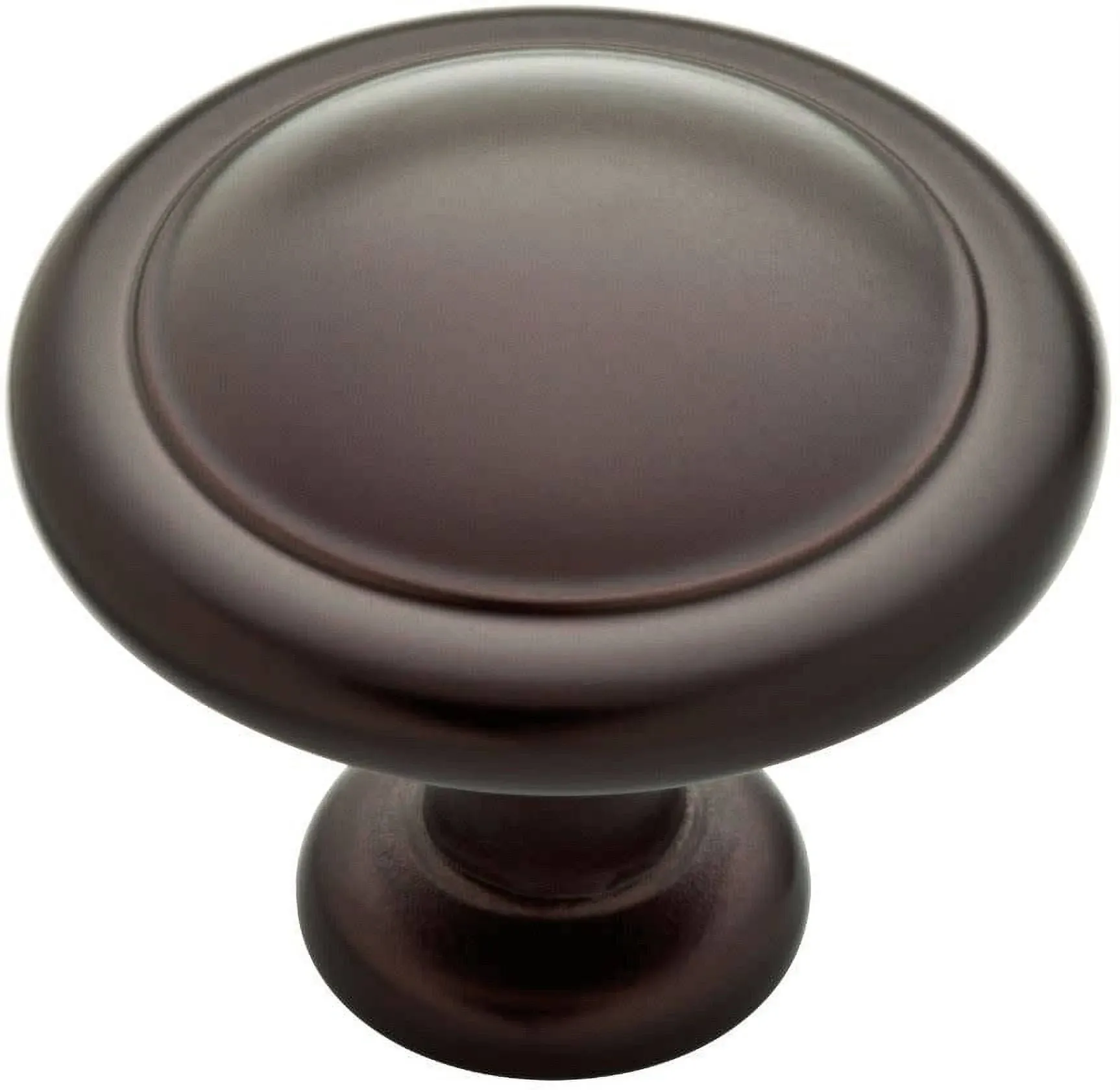 Franklin Brass 1-1/4 inch Round Ringed Knob in Dark Oil Rubbed Bronze, 10-Pack