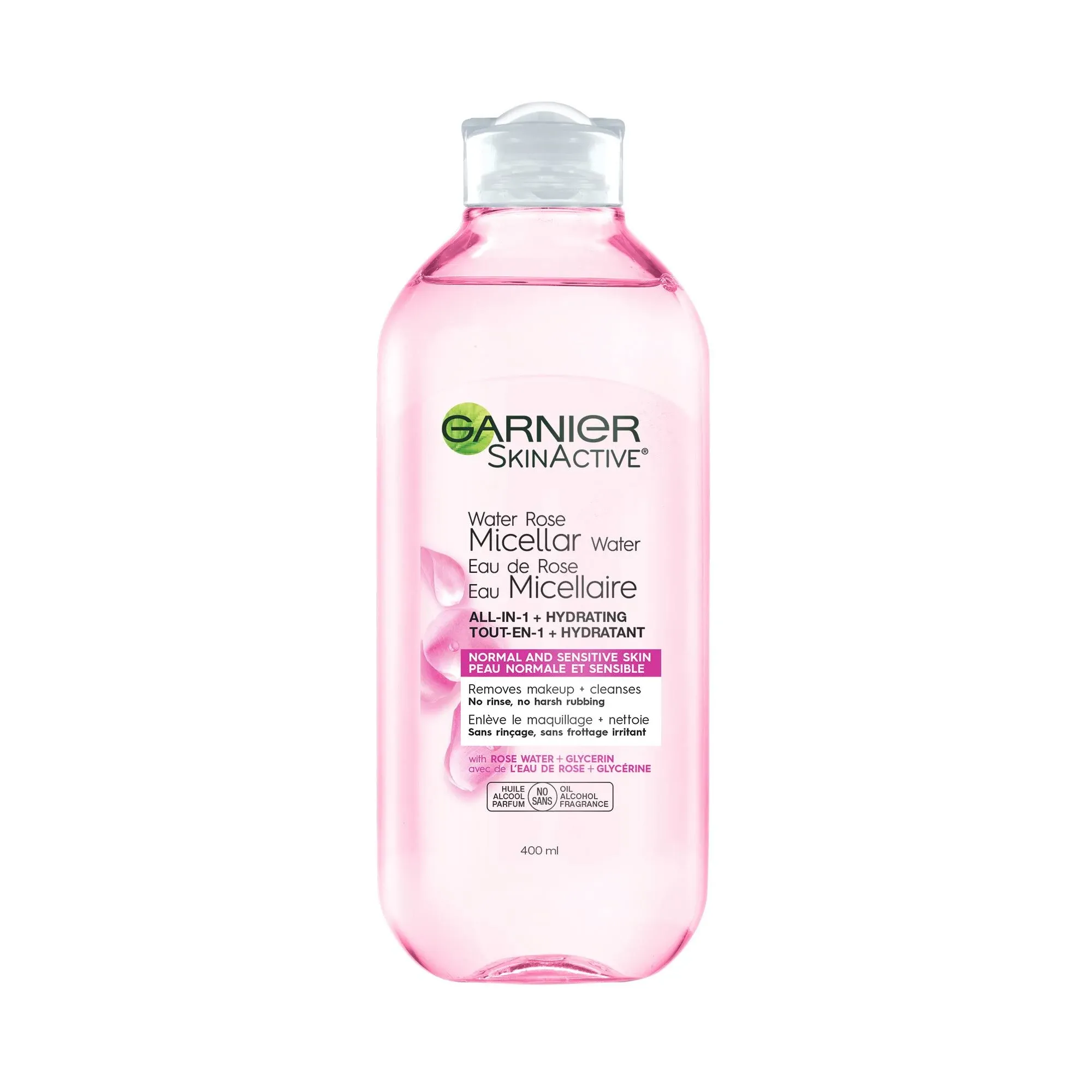 Garnier Cleansing Water with Rose Water, SkinActive Micellar, 13.5 fl. oz.