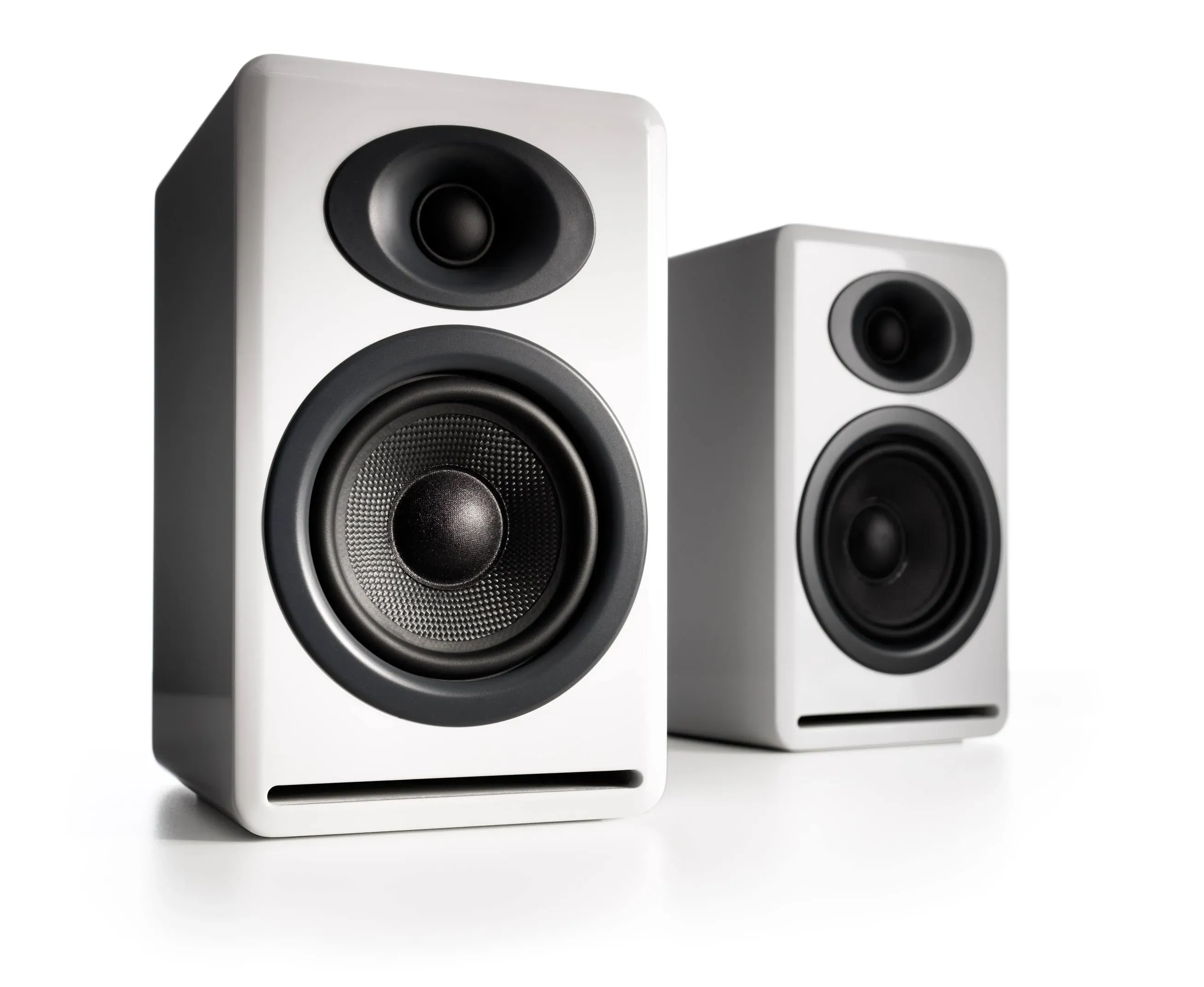 P4 Passive Bookshelf Speakers | Home Stereo High-Performin<wbr/>g 2-Way Desktop Speake