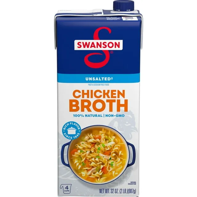 Swanson Unsalted Chicken Broth