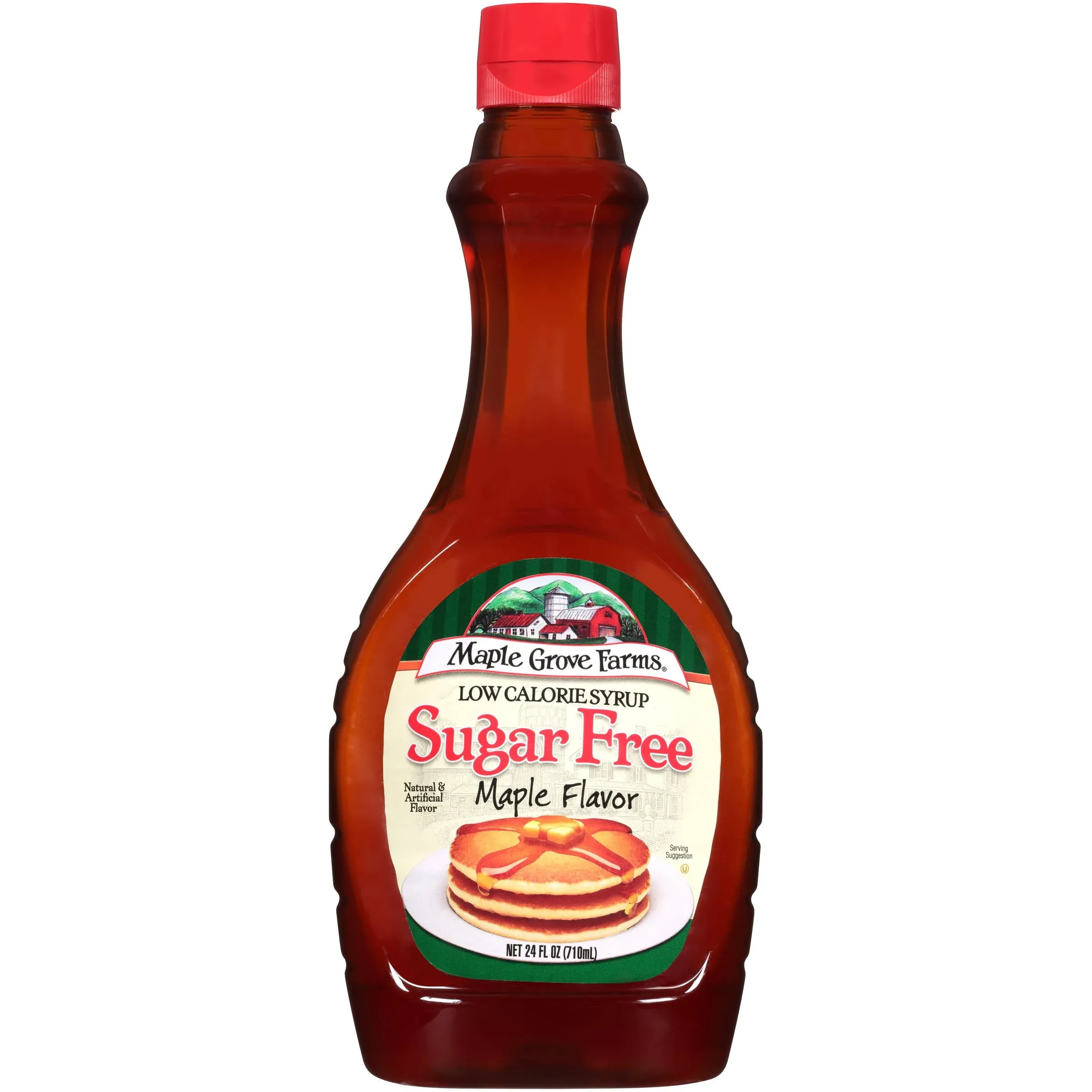 Maple Grove Farms Syrup, Sugar Free, Maple Flavor - 24 fl oz