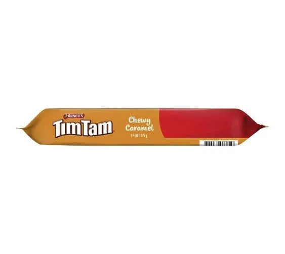 "Arnott's Tim Tam Chewy Caramel Biscuits 175g"