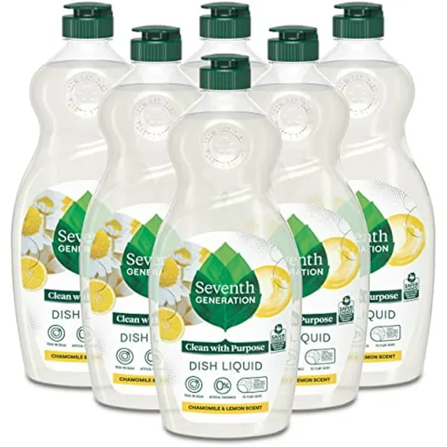 Seventh Generation Powered by Plants Dish Liquid, Lavender Flower & Mint Scent - 19 fl oz liq