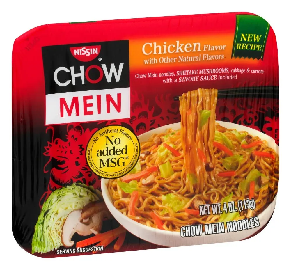 Nissin Chow Mein Chicken Flavor 4oz 3pcs