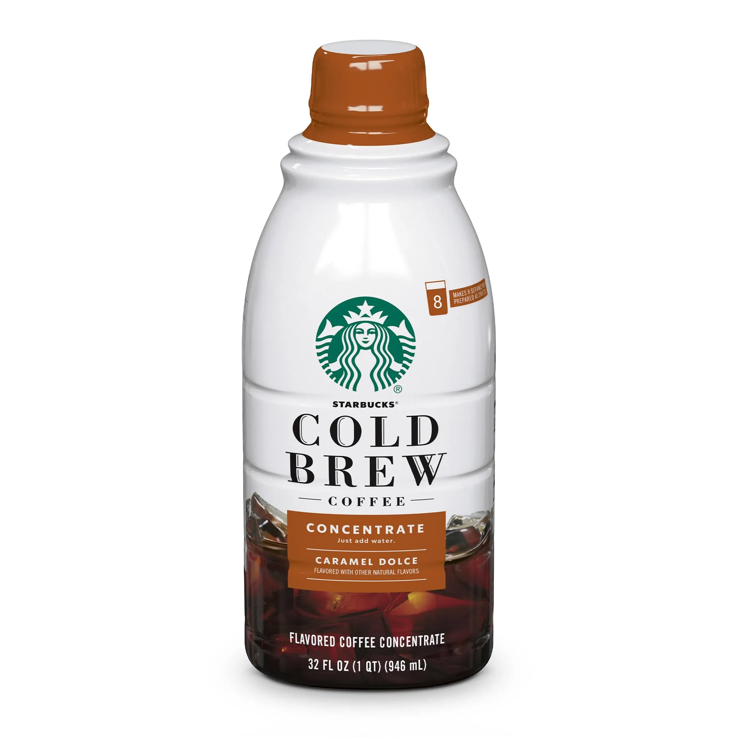 Starbucks Coffee Concentrate, Medium Roast, Cold Brew, Caramel Dolce - 32 fl oz