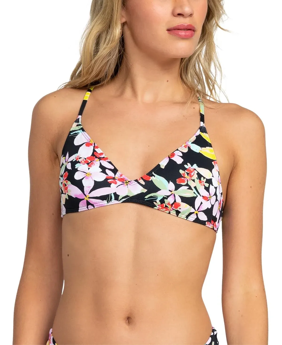 Roxy Women's Beach Classics Athletic Bikini Top