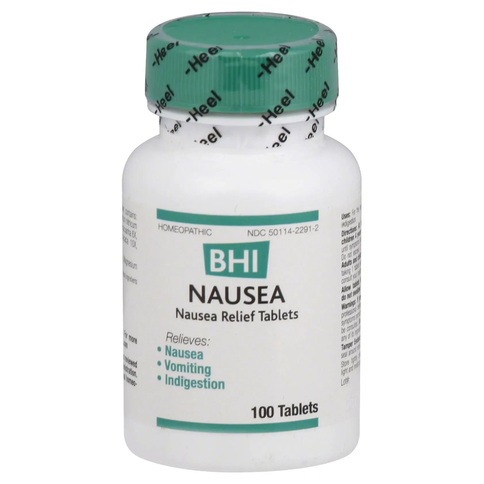 BHI Natural Nausea Relief Tablets, 100 ct.