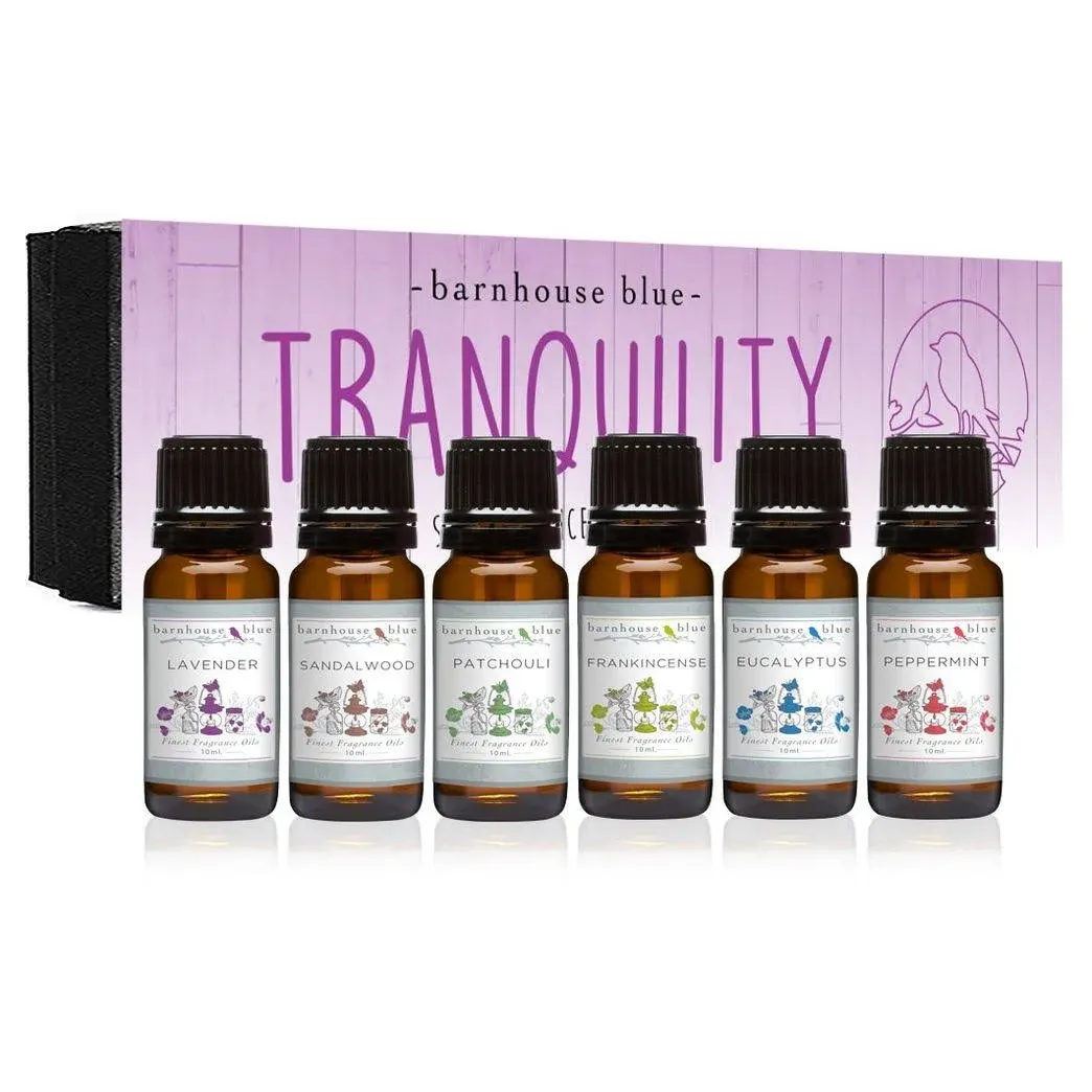 Premium Grade Fragrance Oil - Tranquility - Gift Set - 6/10ml Bottles - Lavender ...