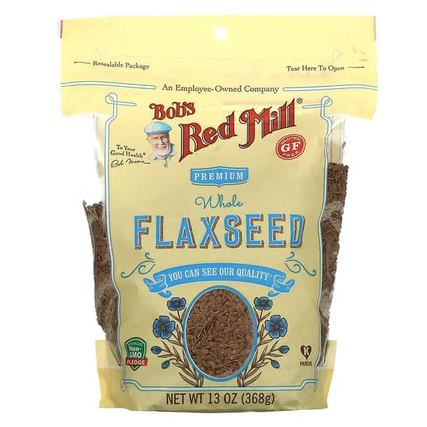 Bobs Red Mill Flaxseed, Organic, Whole - 13 oz