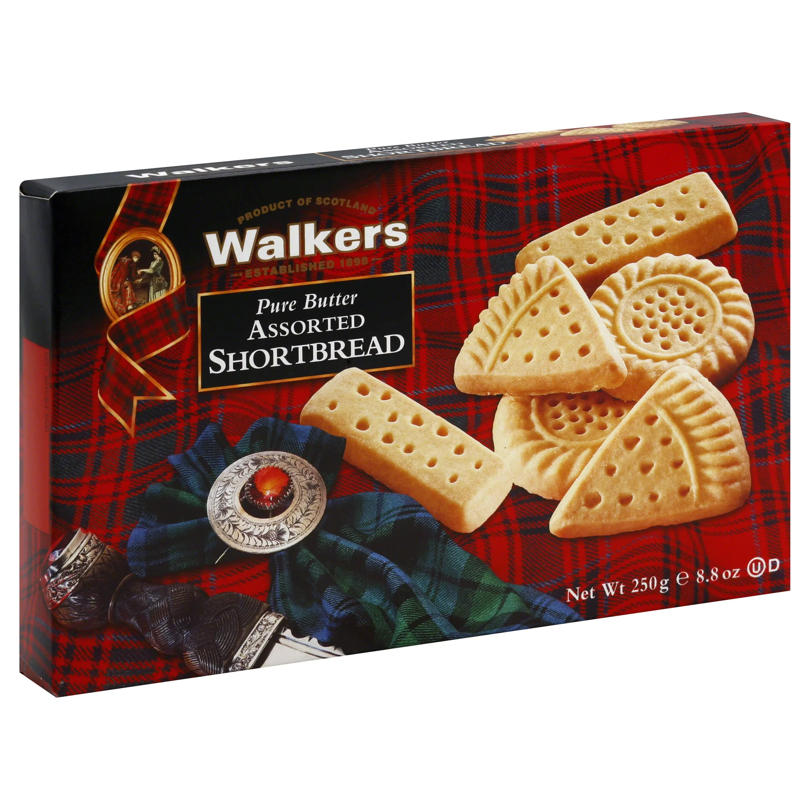 Walkers 8.8 oz Shortbread Pure Butter Assorted