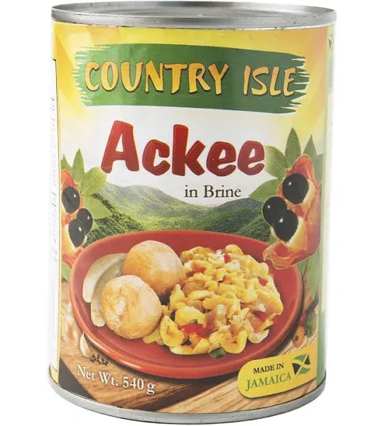 Country Isle Jamaican Ackee in the Can, Perfect with Saltfish and Breadfruit, Tree Fresh (3 cans)