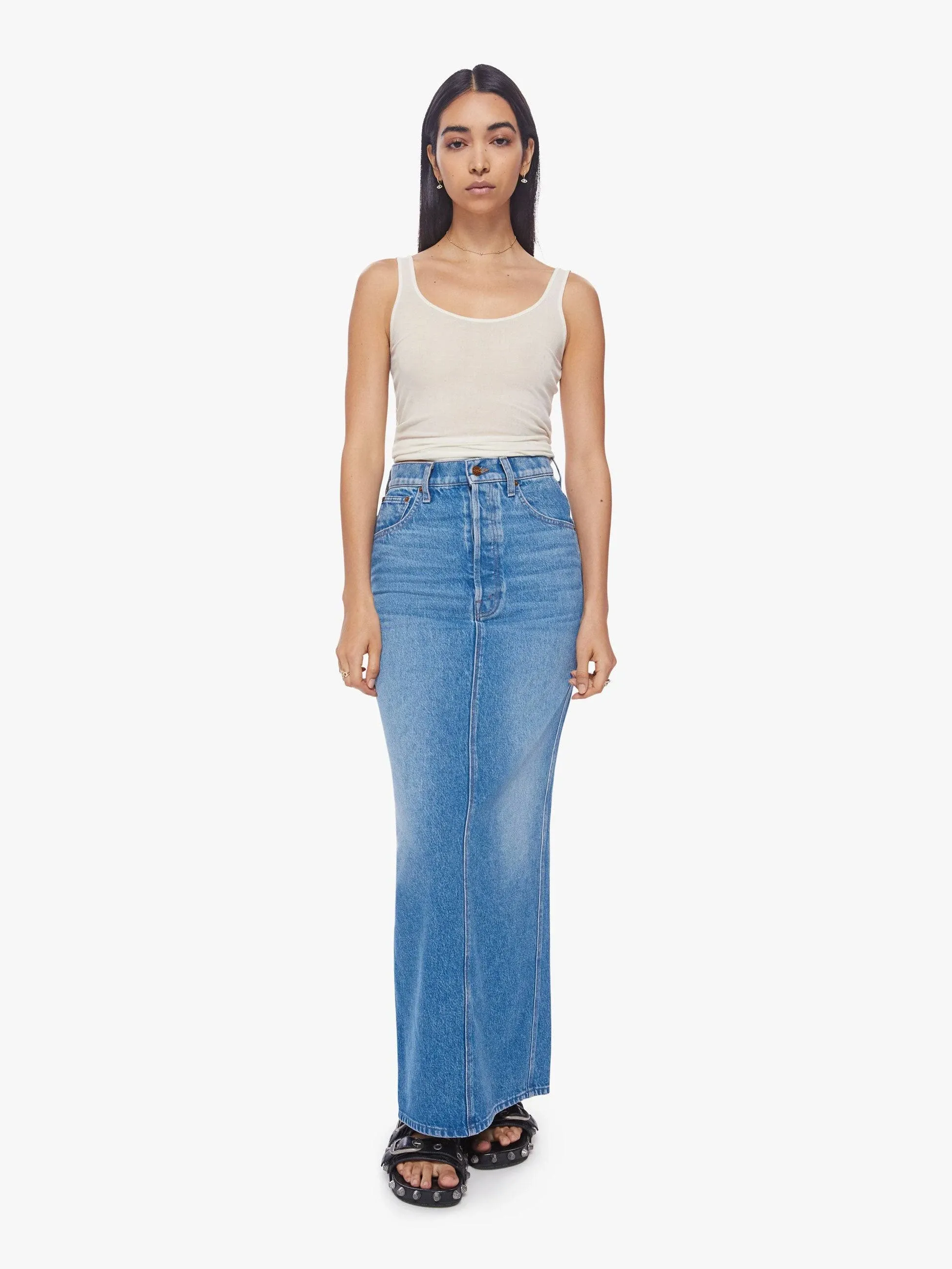 Mother Denim The Candy Stick Maxi Skirt