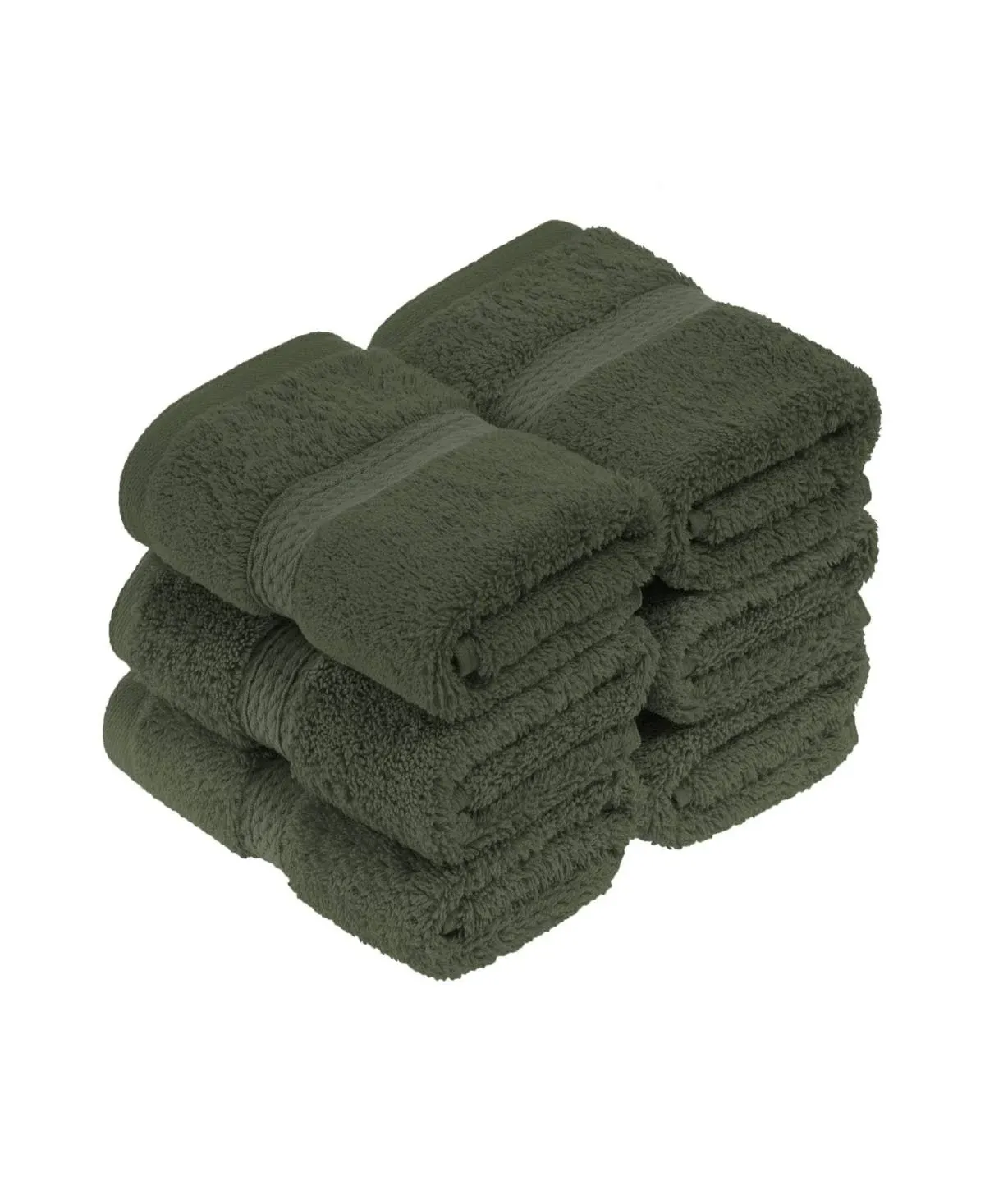 Superior 900 GSM Solid Egyptian Cotton 6-Piece Face Towel Set