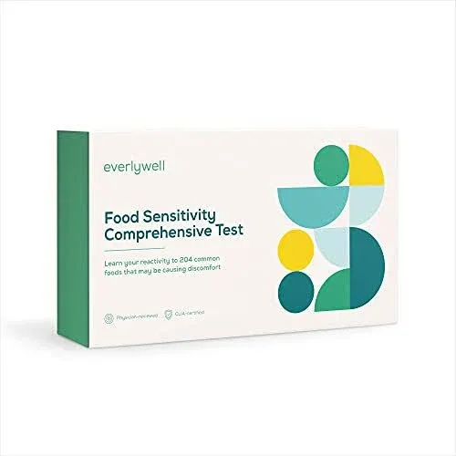 Everlywell Food Sensitivity Test - Learn How Your Body Responds to 96 Different Foods - at-Home Collection Kit - CLIA-Certified Labs - Ages 18+