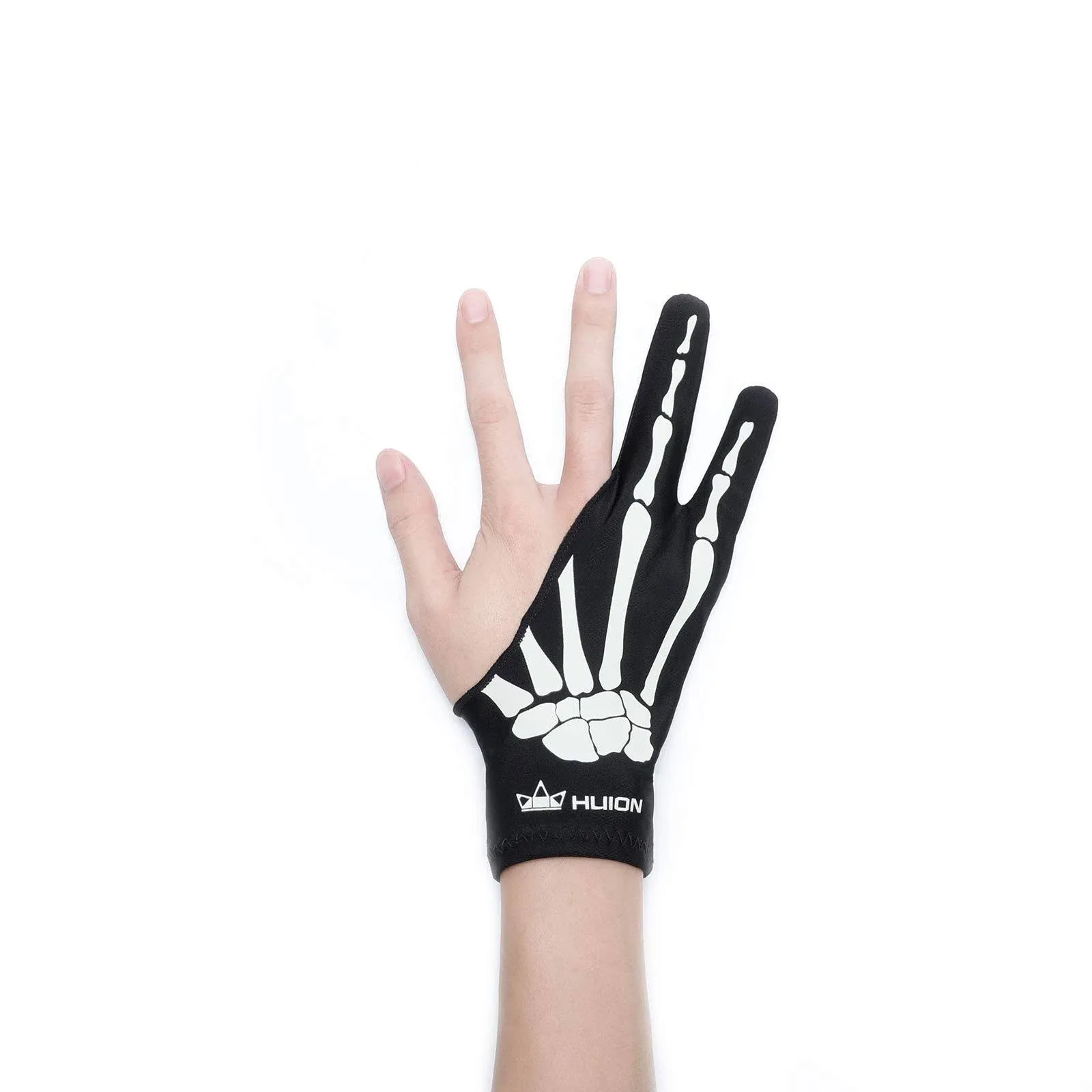 HUION Skeleton Artist Glove for Graphic Drawing Tablet Pad Monitor Painting, Paper Sketching, Suitable for Left and Right Hand