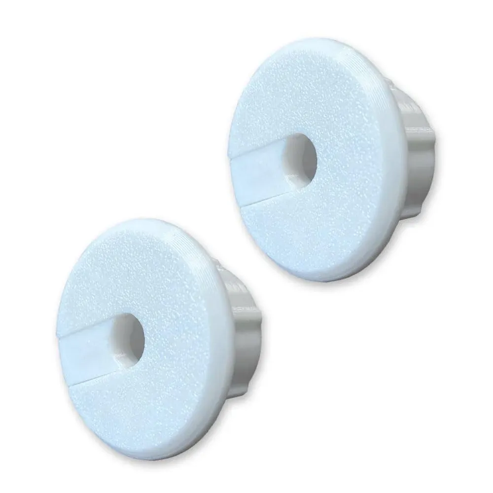 Wall Bushing Grommet for Starlink Dishy Router Ethernet Adapter Cable, Starlink Cable Routing Kit Feed-Through for 1 inch Wall Hole and Furnitures Wire Hole(White, 2 Pack)