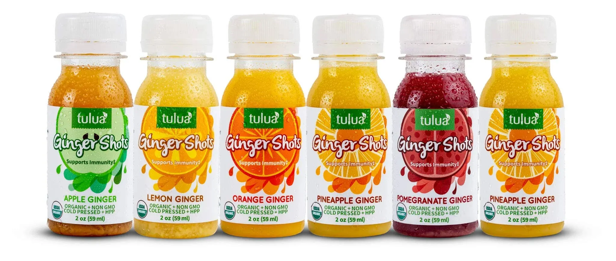 Ginger Shots Organic Cold Pressed Ginger Juice Shot, Variety Pack, 36