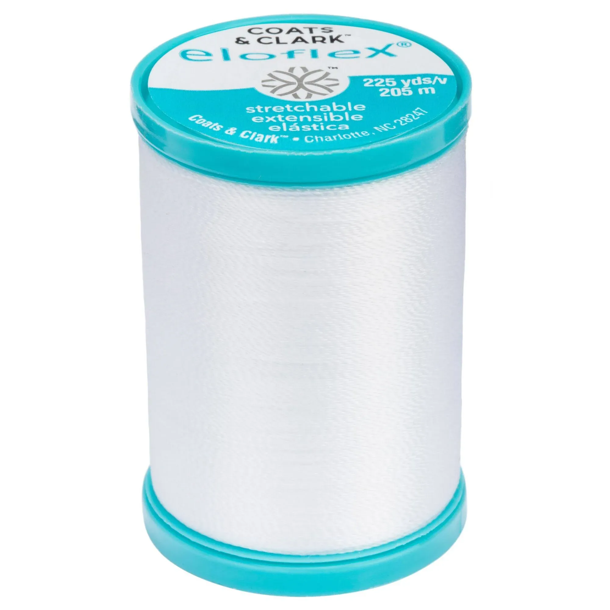 White - Eloflex Stretch Thread 225yd - Coats