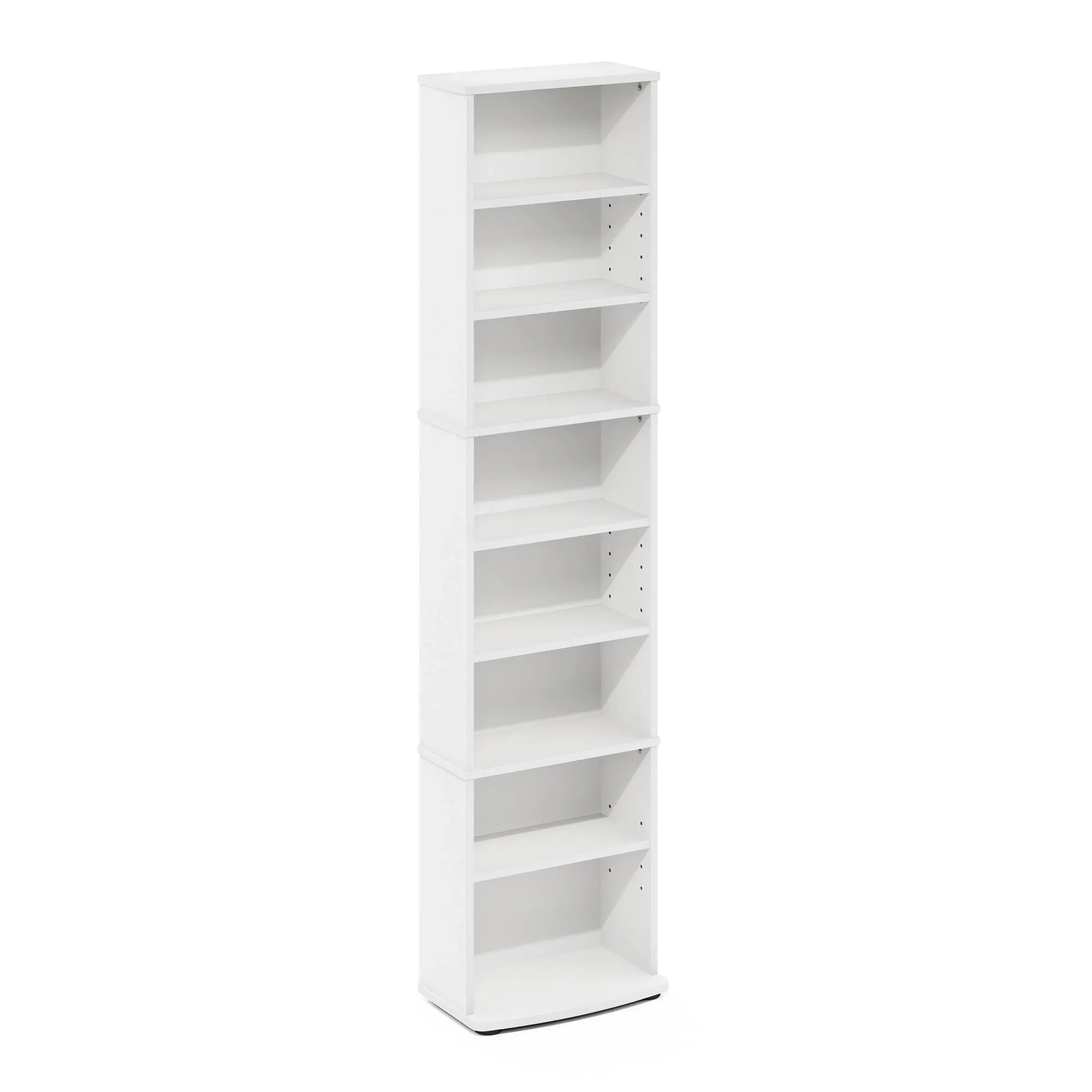 Furinno Jaya Space Saving Multimedia Storage Tower - White