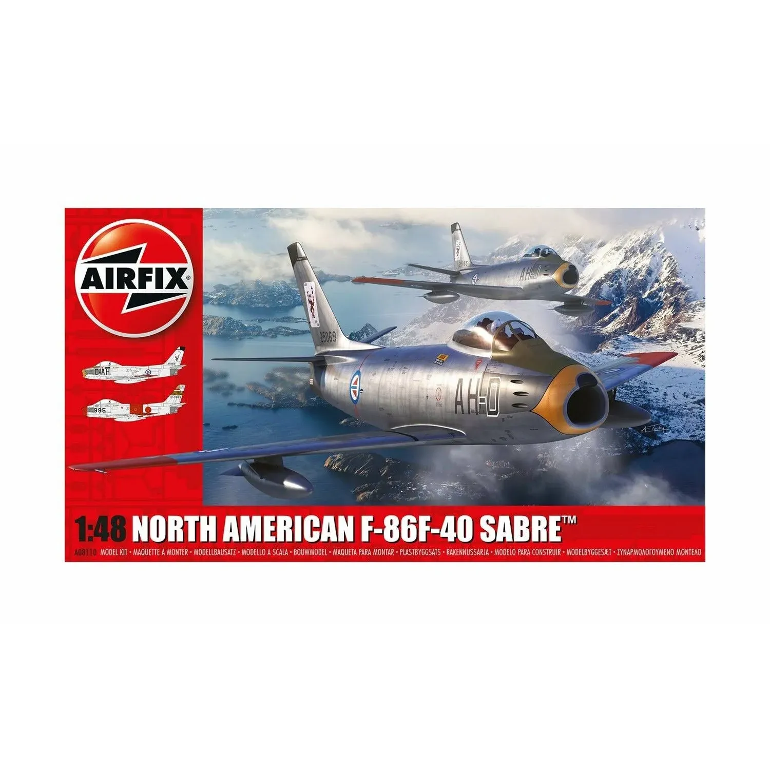 Airfix North American F-86F-40 Sabre 1:48 Military Aviation Plastic Model Kit A08110