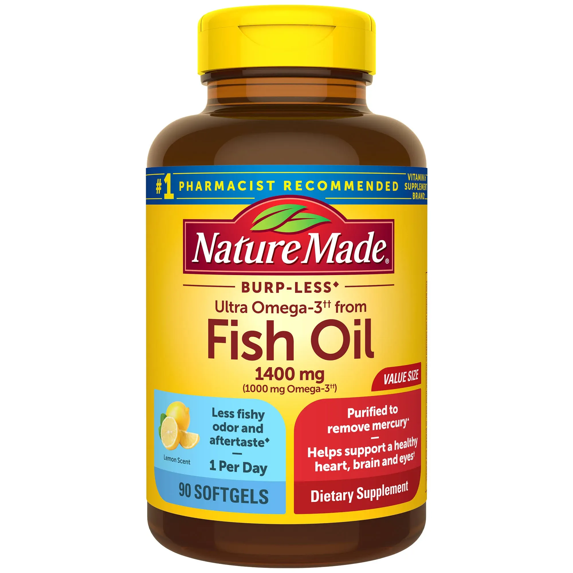 Nature Made Ultra Omega-3 Fish Oil Softgels