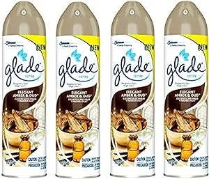 Glade Air fereshener Elegant Amber & Oud 8oz 4-Pack