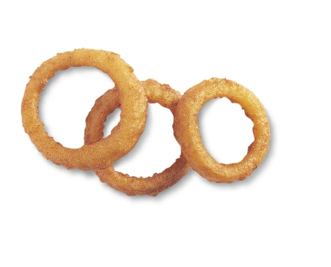 McCain Beer Battered Thick Cut Onion Rings 2.5 Pound Each - 6 per Case.